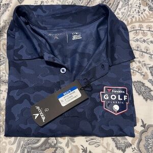Antigua Men's Navy Camouflage Golf Polo